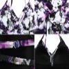 coastal rose Plus Size Swimsuit Tops for Women V Neck Ruched Bathing Suit Tankini Tops US8 Purple Floral view 4