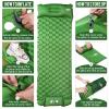 WANNTS Sleeping Pad, Ultralight Inflatable Sleeping Pad for Camping, Built-in Pump, Ultimate for Camping, Hiking - Airpad, Carry Bag, Repair Kit - Compact & Lightweight Camping Pad(Green) view 4
