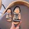 Baby Girls Sandals Soft Sole Shoes Toddler Infant Kids Baby Girls Pearl Crystal Single Princess Roman Shoes Sandals view 3