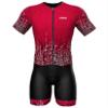Sparx Mens Elite Aerosuit Triathlon Suit Mens Short Sleeve Tri Suit Skinsuit (Burgundy, Medium) view 2