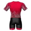 Sparx Mens Elite Aerosuit Triathlon Suit Mens Short Sleeve Tri Suit Skinsuit (Burgundy, Medium) view 4