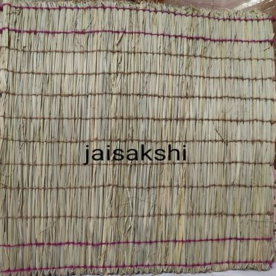 Kusha Grass Handmade Aasan for Puja/Yoga/Pranayam & Meditation (Yellow)