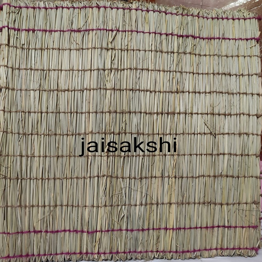 Kusha Grass Handmade Aasan for Puja/Yoga/Pranayam & Meditation (Yellow)