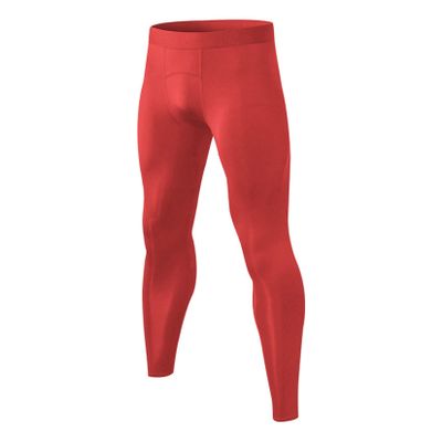UNeedVog Men's Compression Pants Athletic Leggings Running Sports Tight Quick Dry Inner Pants Red