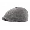 XIXIDIAN Linen Newsboy Cap Men Summer Women Bakerboy Caps Breathable Flat Hat Apple Beret Hats (Color : A, Size : 54-60cm) view 1