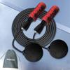 Cordless Jump Rope Big Tangle Free Ball Weighted Jump Ropes for Fitness Indoor Exercise Skipping Rope Double Bearing High Speed Skipping Rope Workout for Men Women Kids (Black Red) view 1