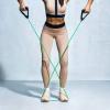 Alvinlite Exercise Resistance Bands with Handles, Yoga Elasticity Slotted Latex Resistance Pull Belt Fitness Equipment (Green) view 4
