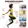 Jump Rope Weighted Jump Ropes For Fitness Solid PVC Wire Heavy Skipping Rope High-Speed Bearing Weighted Jumping Rope Double Eva Non-Slip Cushioned Handle Jumprope Workouts Endurance And Strength view 3