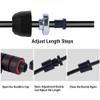 Jump Rope Weighted Jump Ropes For Fitness Solid PVC Wire Heavy Skipping Rope High-Speed Bearing Weighted Jumping Rope Double Eva Non-Slip Cushioned Handle Jumprope Workouts Endurance And Strength view 4