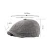 XIXIDIAN Linen Newsboy Cap Men Summer Women Bakerboy Caps Breathable Flat Hat Apple Beret Hats (Color : D, Size : 54-60cm) view 2
