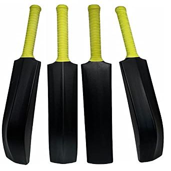 Thrifty Sports Full Size-8 (34") Adult Fiber/PVC Plastic Full Size Cricket Bats for Age Group 15+, Best for Tennis Ball, Wind Ball, Stumper Ball (Full Size 8 Black)