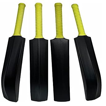 Thrifty Sports Full Size-8 (34") Adult Fiber/PVC Plastic Full Size Cricket Bats for Age Group 15+, Best for Tennis Ball, Wind Ball, Stumper Ball (Full Size 8 Black)