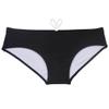 JAXFSTK Men's Swimwear Solid Swim Briefs Elastic & Drawstring Swimsuit Ice Silk Lining Board Briefs Black XL view 1