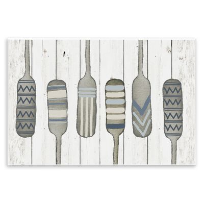Stupell Industries 'Water Poles Geometric Patterned Canoe Paddle Oars', Wall Plaque Art, 19 x 13 Inches, Easy to Hang and Sturdy, Made in USA, by Andi Metz
