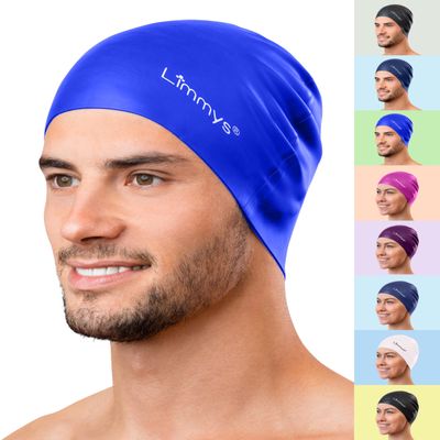 Limmys Premium Swim Cap for Adults  Soft Silicone Swimming Cap for Women & Men  Comfortable, Streamlined Fit, Chlorine Resistant & Hypoallergenic  Trusted by Swimmers Worldwide