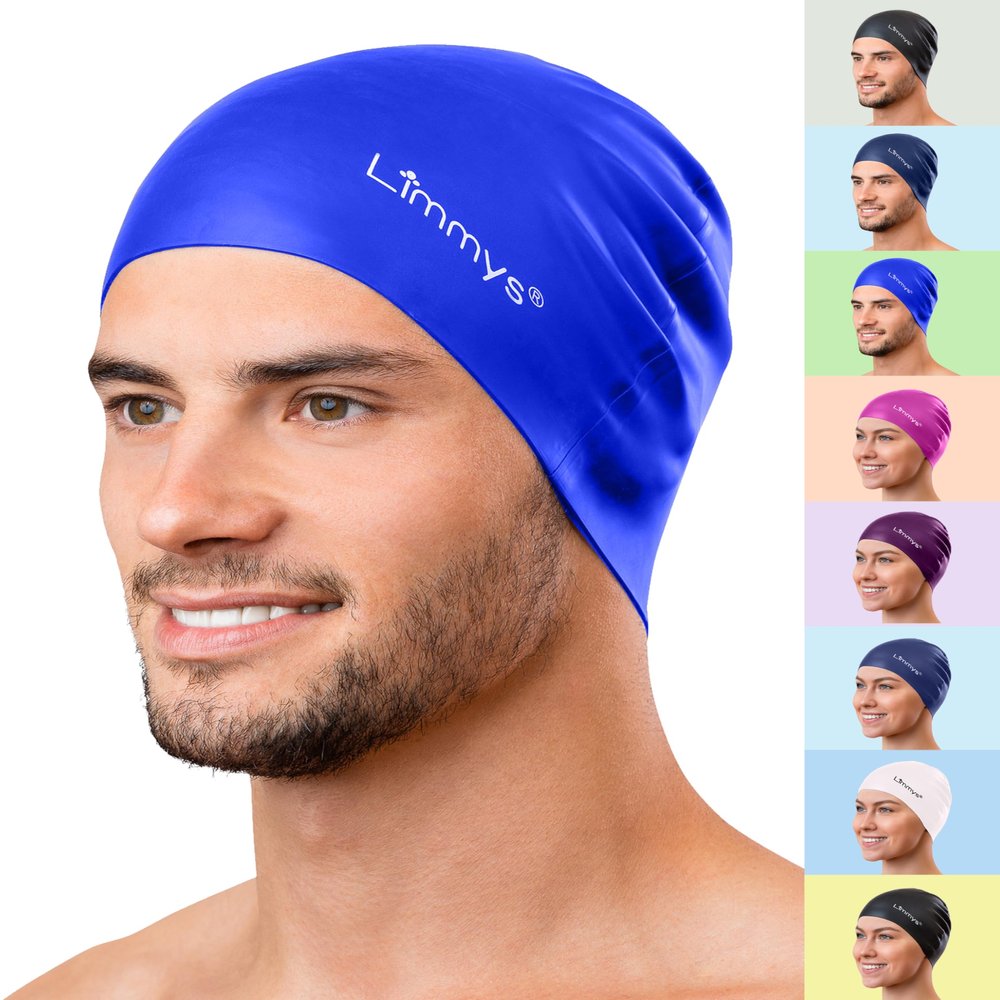 Limmys Premium Swim Cap for Adults  Soft Silicone Swimming Cap for Women & Men  Comfortable, Streamlined Fit, Chlorine Resistant & Hypoallergenic  Trusted by Swimmers Worldwide
