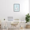 Stupell Industries Yoga Crescent Moon Pose Human Working out, Design by Nina Blue view 2