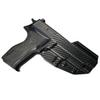 OWB Concealment IDPA - Outside The Waistband Holster - fits Sig P226 with Rail (Carbon Fiber, Right) view 1