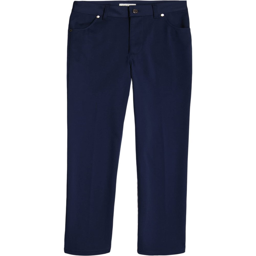 Calvin Klein Boys' Flat-front Suit Dress Pant, Straight Leg Fit & Hemmed Bottom, Belt Loops & Functional Front Pockets, Bright Blue Tech, 5