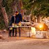 LIFETIME Folding Tailgate Table with Grill Rack, Portable Outdoor Camping Station, 5-Foot view 2