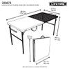LIFETIME Folding Tailgate Table with Grill Rack, Portable Outdoor Camping Station, 5-Foot view 3