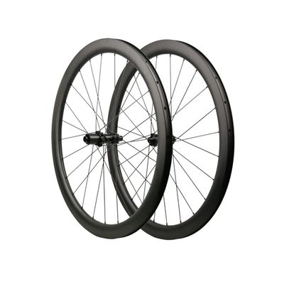 700C Carbon Clincher Wheels 50mm Disc Brake Road Bike Wheelset Bicycle Wheels Tubeless Ready (Centerlock Disc Brake)
