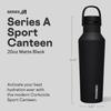 Corkcicle Sport Canteen - Keeps Drinks Cold 25 Hours - Stainless Steel Water Bottle - Triple-Insulated - Spill-Proof - Summer Drinkware Gift - Keeps Drinks Ice Cold - 20 oz - Matte Black view 2