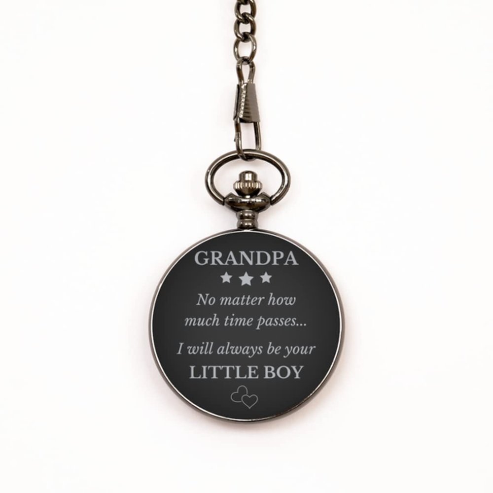 Grandpa Gifts from Grandson, for Grandpa, Birthday Gifts for Grandpa from Grandson, Grandpa Pocket Watch, Grandpa's Little Boy, Grandpa Gifts Idea, Grandpa Present