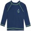 Quad Seven Toddler Boys Rash Guard Shirt - Long Sleeve Swim Shirt for Baby and Toddler Boys (Size: 2T-4T), Size 4T, Navy view 1