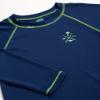 Quad Seven Toddler Boys Rash Guard Shirt - Long Sleeve Swim Shirt for Baby and Toddler Boys (Size: 2T-4T), Size 4T, Navy view 2
