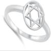 Star of David Ring Jewish Star New .925 Sterling Silver Band Size 8 view 2