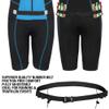 Deux Roues Triathlon Suit Men Racing Tri Cycling Skin Suit Bike Swim Run - Bonus Race Bib Belt (Blue, Small) view 3