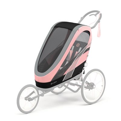 Cybex ZENO Multisport Trailer Seat Pack in Silver Pink
