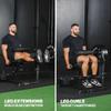 Titan Fitness Plate-Loaded Adjustable Leg Extension and Curl Machine, Rated 300 LB, Lower Body Specialty Machine for Extension and Curls, Muscle Focus on Thigh, Quads and Hamstrings view 3