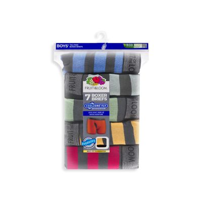 Fruit of the Loom Boys EverSoft Coolzone Assorted Boxer Brief - 7 Pack, S