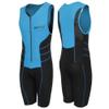 Deux Roues Triathlon Suit Men Racing Tri Cycling Skin Suit Bike Swim Run - Bonus Race Bib Belt (Blue, Large) view 2