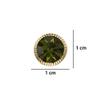 Aport Presents Green Brass Glass Kurta Buttons with Diamond Crystal and Chain in A Box for Men and Women #Aport-625 view 3