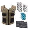 Glacier Tek Sports Cool Vest Bundle, with Cooling Packs Plus Booster Pack Set (Tan) view 1