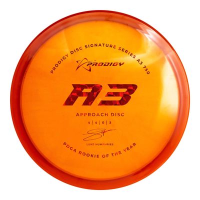 Prodigy Disc Luke Humphries 750 A3 | 2022 Signature Series | Overstable Disc Golf Approach Disc | Stiff, Comfortable Grip | Perfect for Backhand or Sidearm Approaches | 170-174g (Colors May Vary)