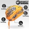 4Pcs Doo Rags for Men, Head Wraps Dew Rags Bandana Beanie for Cycling Motorcycle (Flame/Skull) view 2