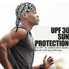 4Pcs Doo Rags for Men, Head Wraps Dew Rags Bandana Beanie for Cycling Motorcycle (Flame/Skull) view 4