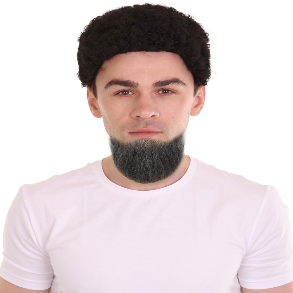 HPO Adult Men's Fake Goatee Beard | Grey Color