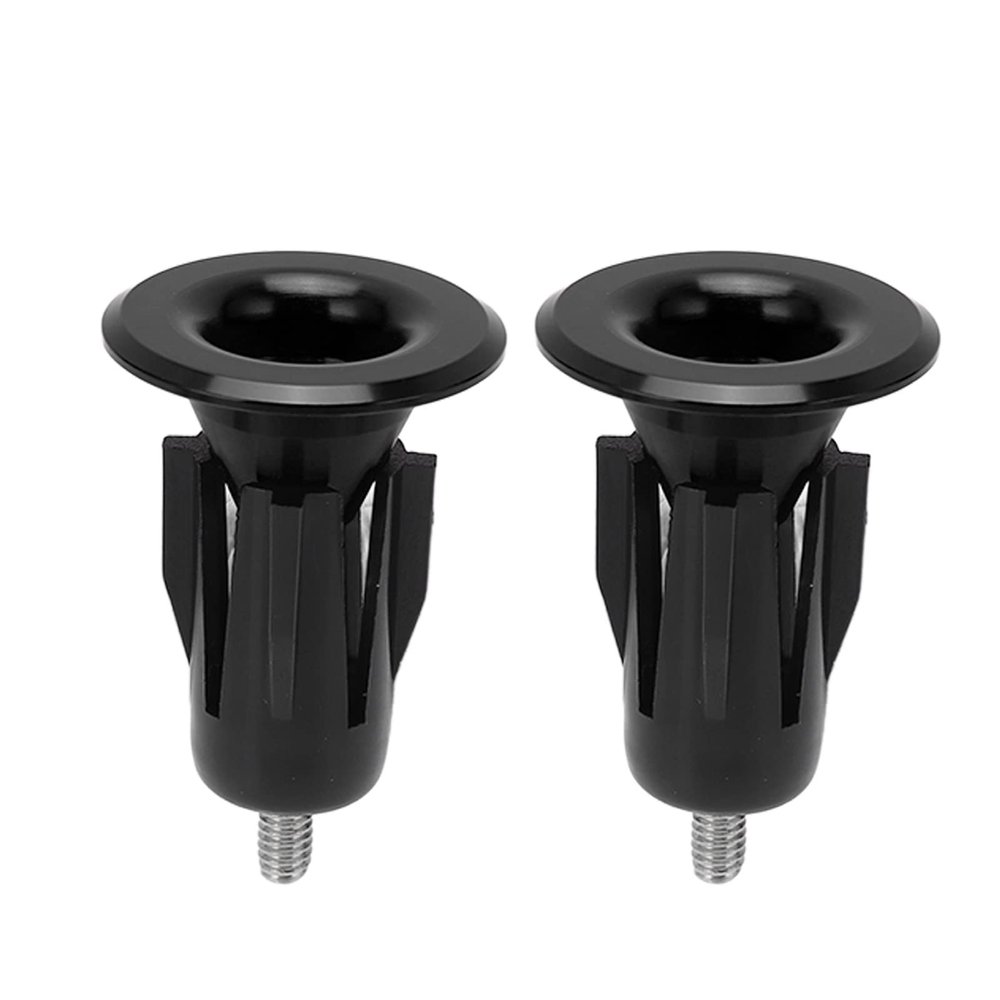 1 Pairs Bike Handlebar Bar End Plugs, Adjustable Aluminum Alloy Handlebar Bar End Hat for 1523.5mm Road Bike BMX Bicycle Handlebars(Black)