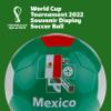 FIFA World Cup Qatar 2022 Team Mexico Soccer Ball Souvenir Display, Officially Licensed Futbol for Youth and Adult Soccer Players, Multicolor view 2