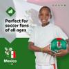 FIFA World Cup Qatar 2022 Team Mexico Soccer Ball Souvenir Display, Officially Licensed Futbol for Youth and Adult Soccer Players, Multicolor view 4