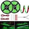 LED Boat Strip Lights, 32.8FT Marine Pontoon Led Lights, Waterproof Boat Interior Light, Under Gunnel Lights, Boat Deck Light, Night Fishing Lights, Good for Pontoon Bass Fishing Yacht Kayak (Green) view 1
