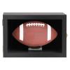 Medikaison Football Display Case Wall Mount Lockable Clear View Full Size Anti Fade UV Protective Acrylic Door Wooden Signed Memorabilia Football Box Shelf Holder-Single Ball view 1