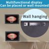 Medikaison Football Display Case Wall Mount Lockable Clear View Full Size Anti Fade UV Protective Acrylic Door Wooden Signed Memorabilia Football Box Shelf Holder-Single Ball view 4