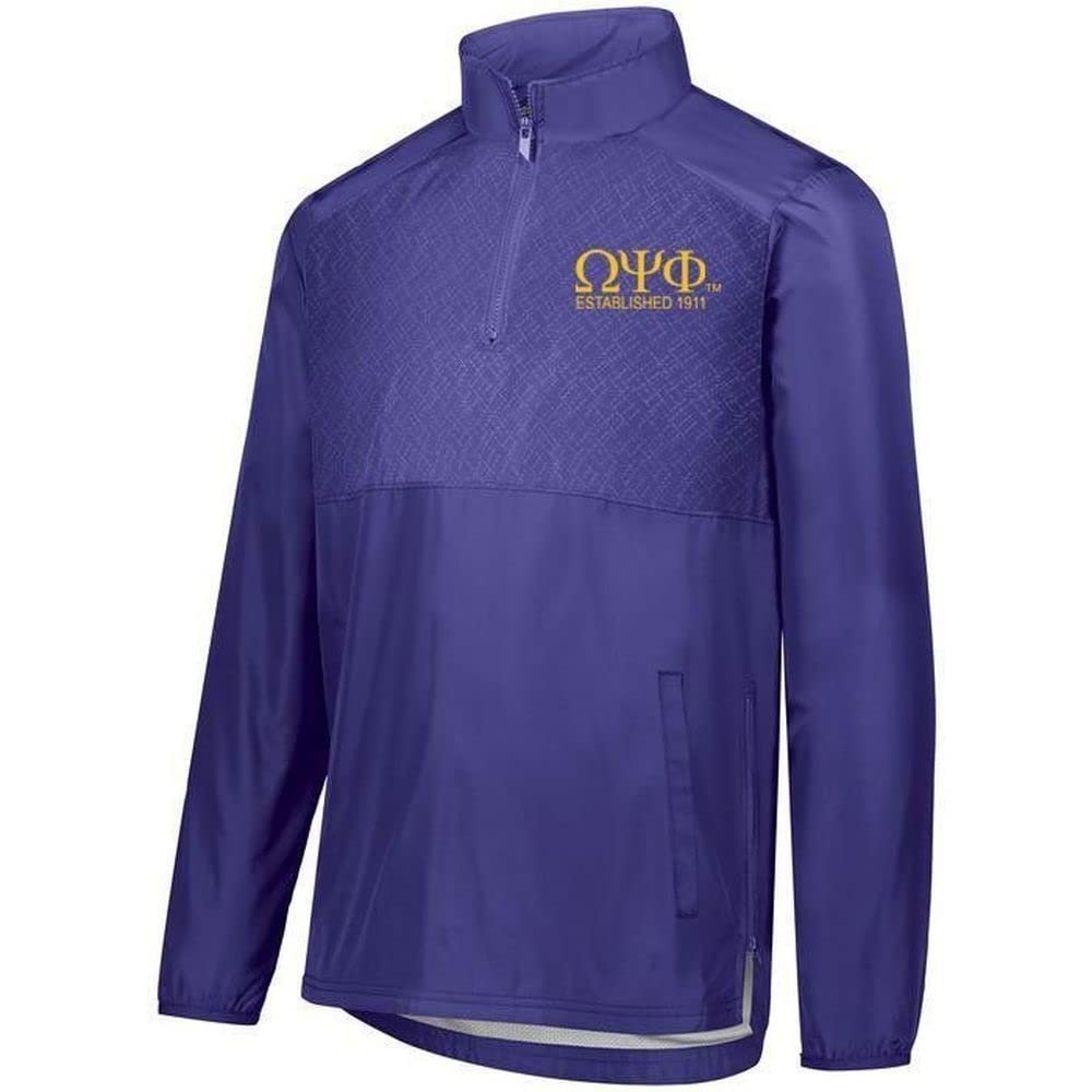 Express Design Group Omega Psi Phi Seriesx Pullover Small Purple