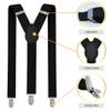 trilece Red Suspenders for Boys Kids Girls and Toddlers Baby - Adjustable Elastic 1 inch Wide Y Shape Suspender Strong Clips (5 Months to 6 Years, Red) view 2